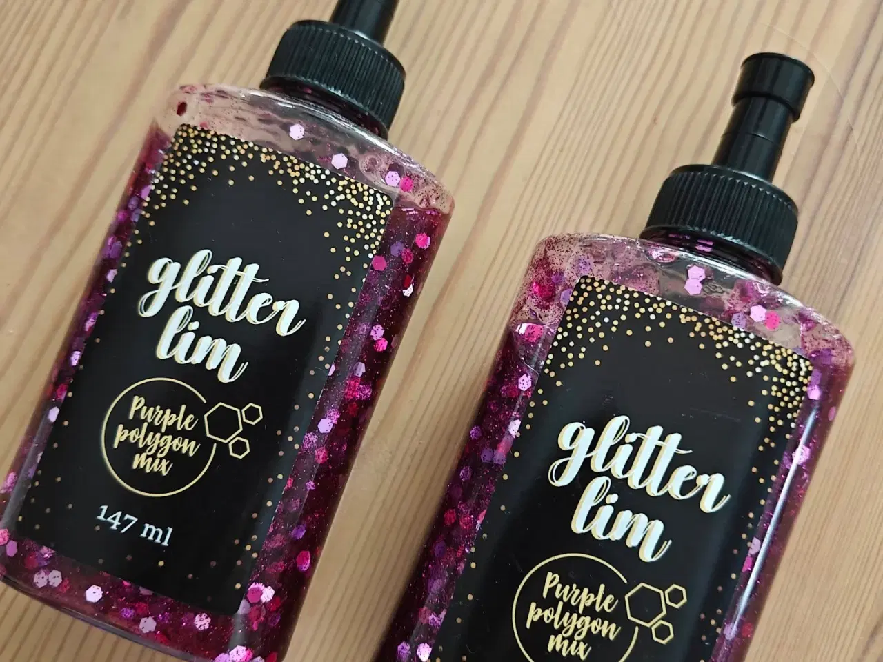 Billede 4 - Glitter lim/ glimmerlim, stor flaske, 8 stk