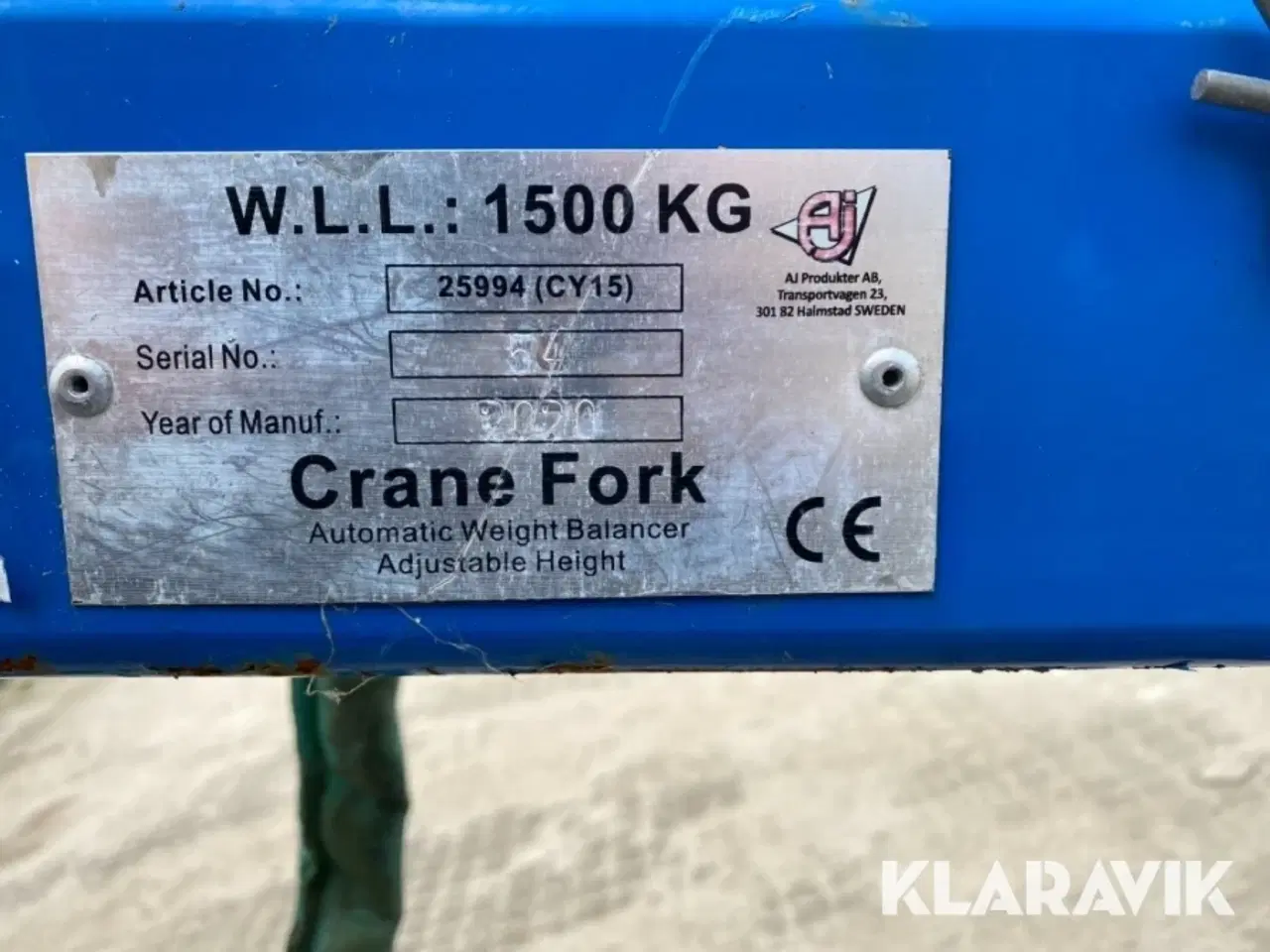 Billede 9 - Pallegafler W.L.L 1500 kg