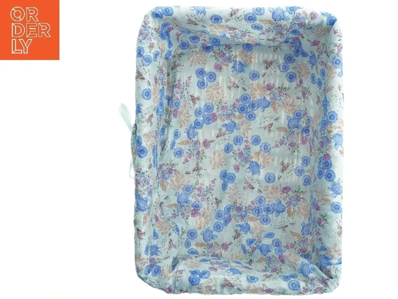 Billede 6 - Flettet kurv med blomsterprint betræk