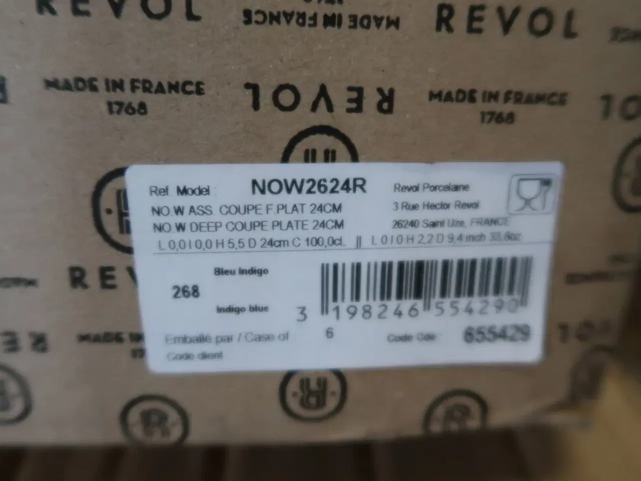 Billede 2 - Kasse Tallerkner REVOL Model: Now2624R