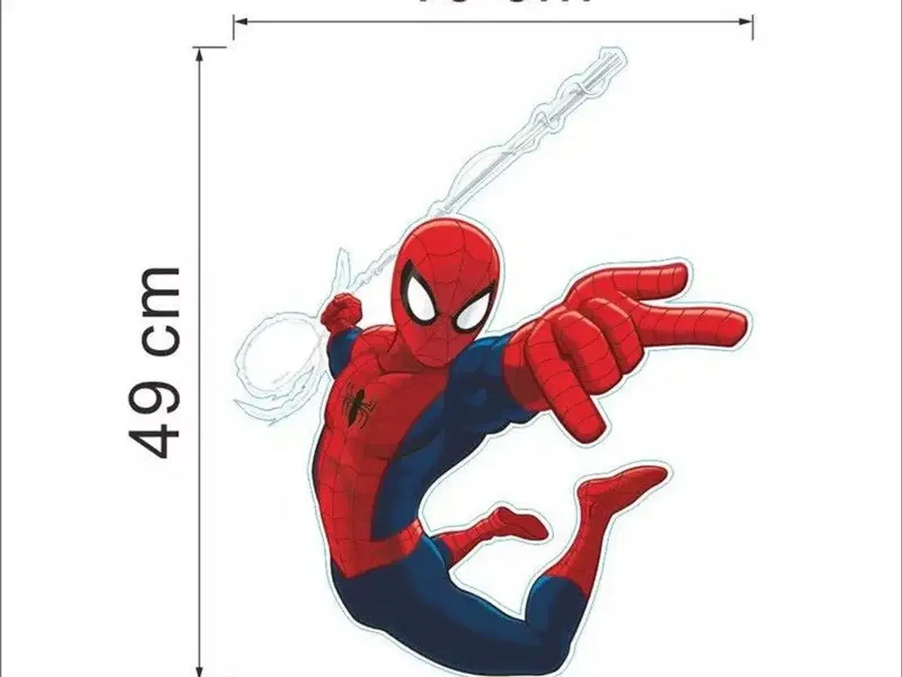 Billede 2 - Spiderman wallstickers wallsticker med Spiderman 
