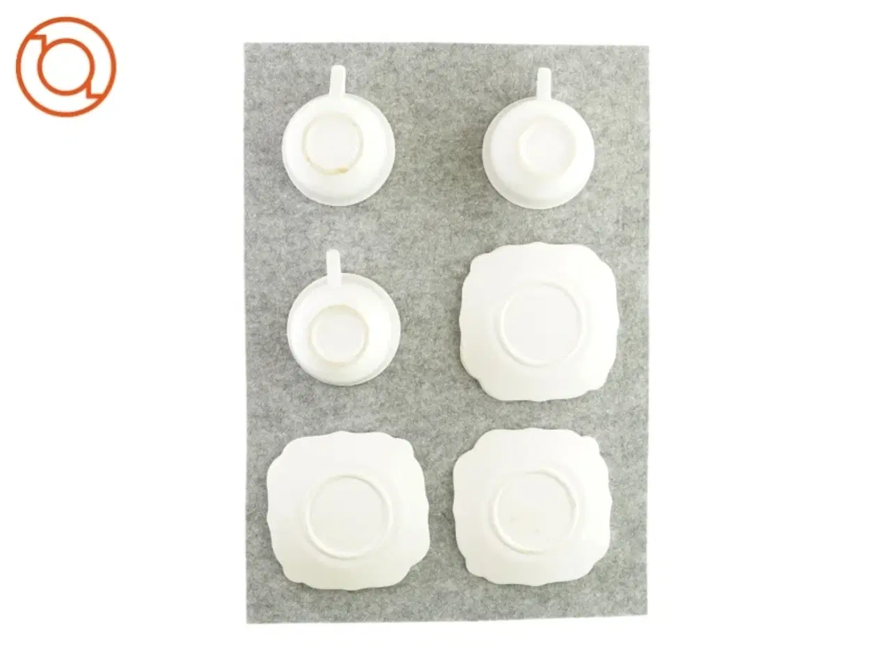 Billede 3 - Stel med kop og underkop (3 styk)