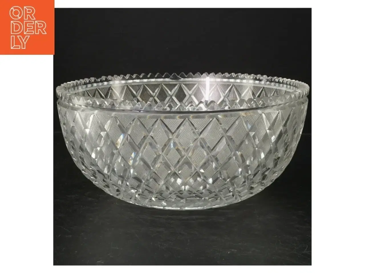 Billede 1 - Krystalskål (str. Ø. 26 cm)