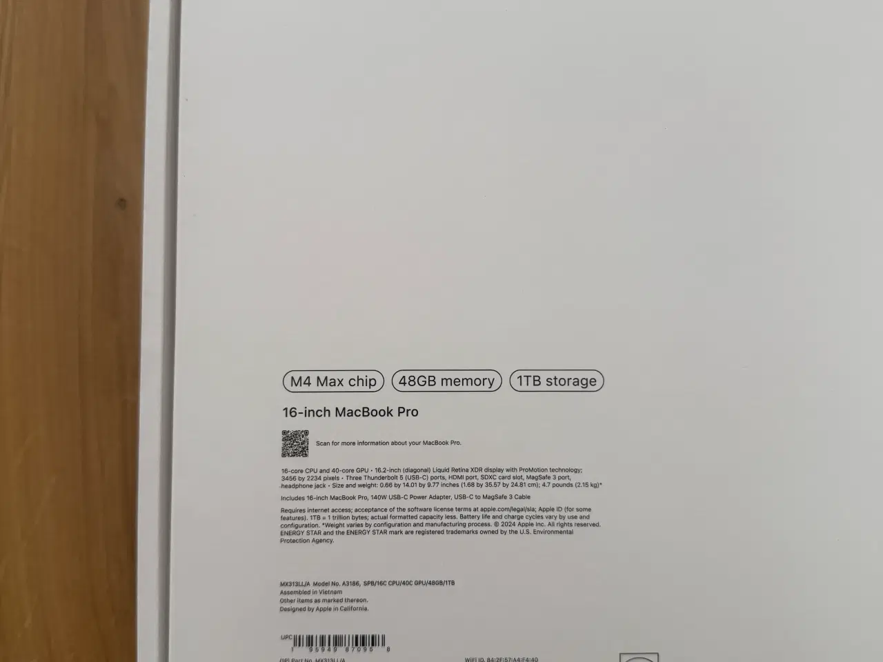 Billede 8 - Apple MacBook Pro 2024 16" M4 Max 16CPU, 40GPU, 48