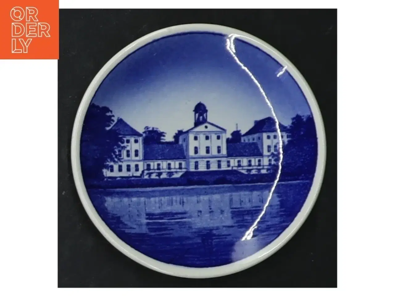 Billede 8 - Blå og hvid porcelænsvægplatter (str. Ø 8 cm. 6 styk)