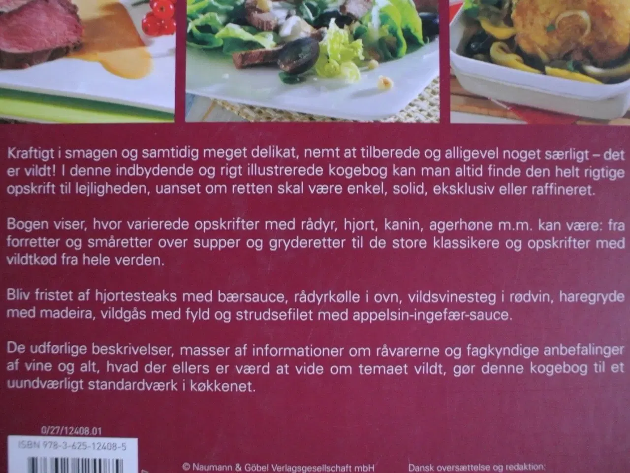 Billede 4 - vildt og fjerkræ, emne: mad og vin