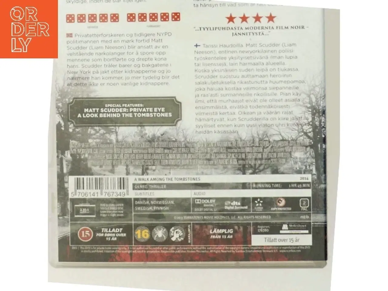 Billede 3 - DVD - 'A Walk Among the Tombstones'