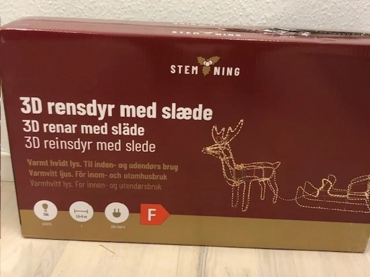 Billede 2 - Rensdyr med slæde