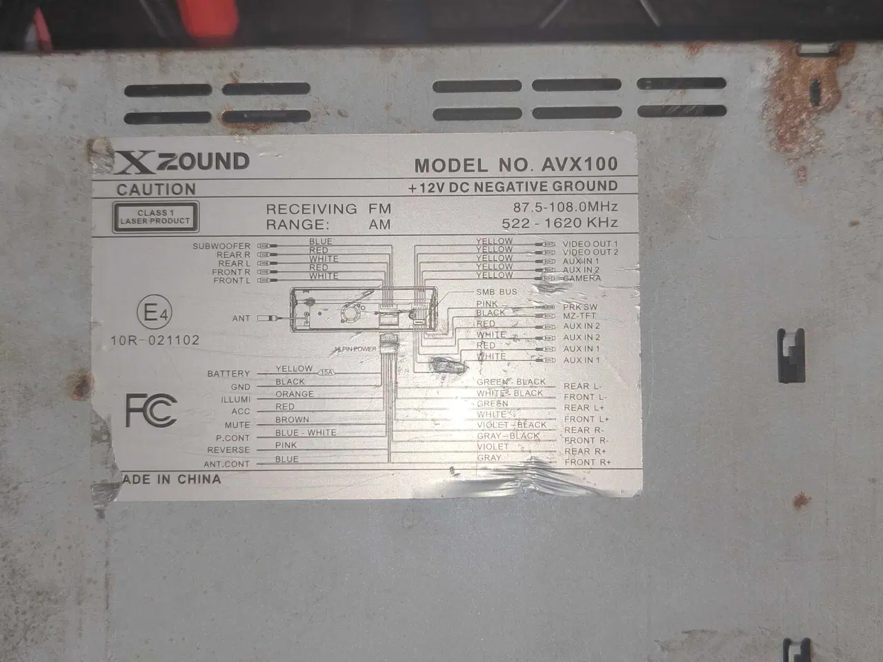 Billede 2 - XZound AVX100 Multimedia HU Flipskærm 