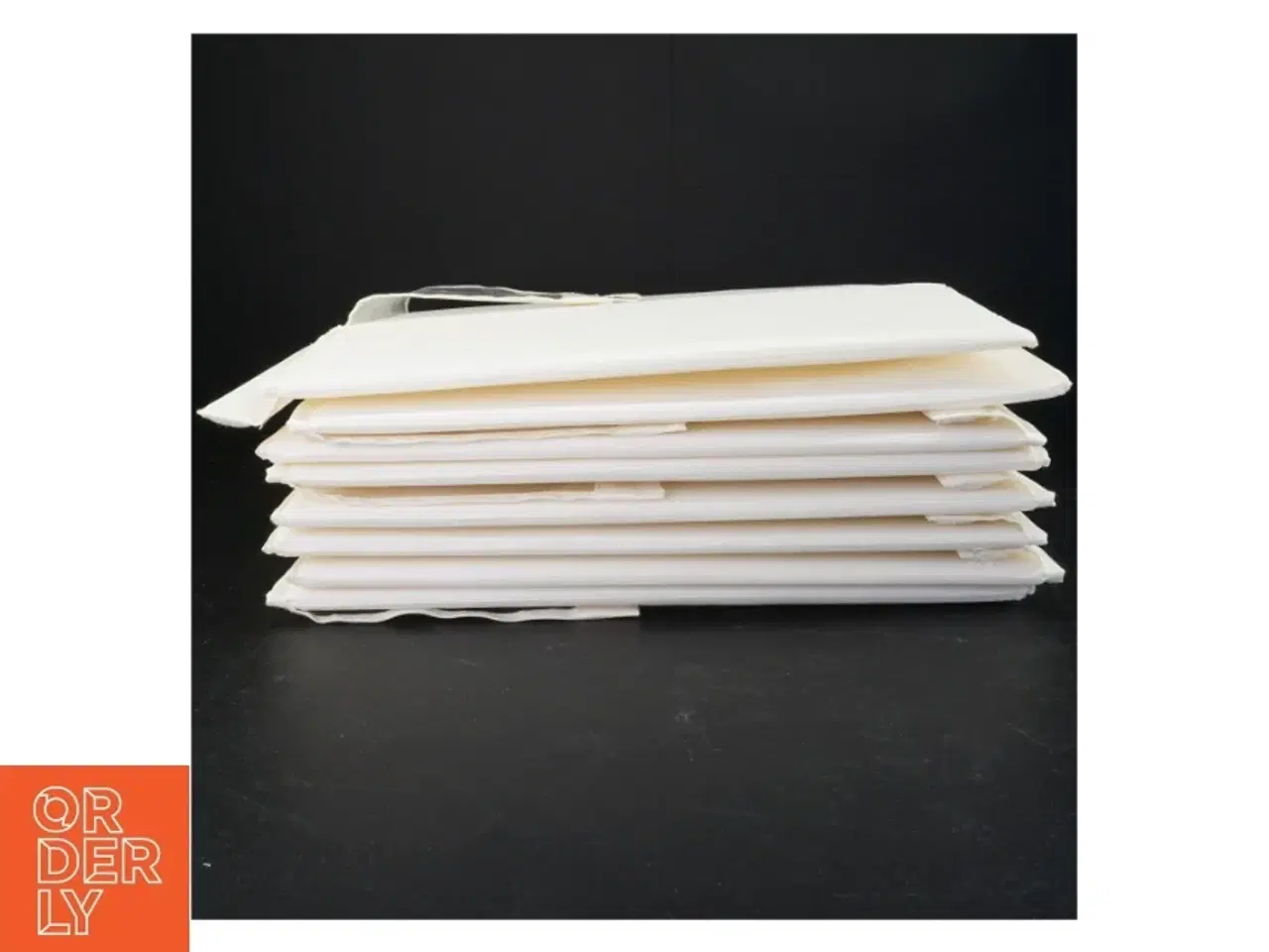Billede 2 - Hvid stofopbevaringsboks til sko (str. 35 x 23 x 16 cm)