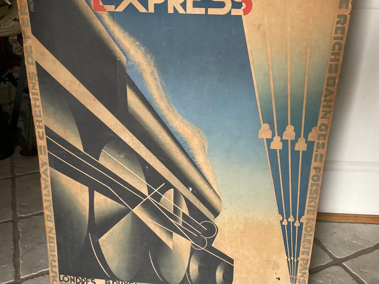 Billede 2 - Org. Cassandre plakat fra 1927 "Nord Express"