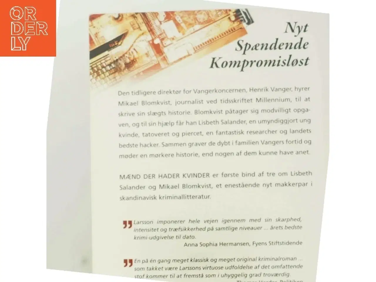 Billede 3 - Mænd der hader kvinder af Stieg Larsson, Stieg Larsson (Bog)