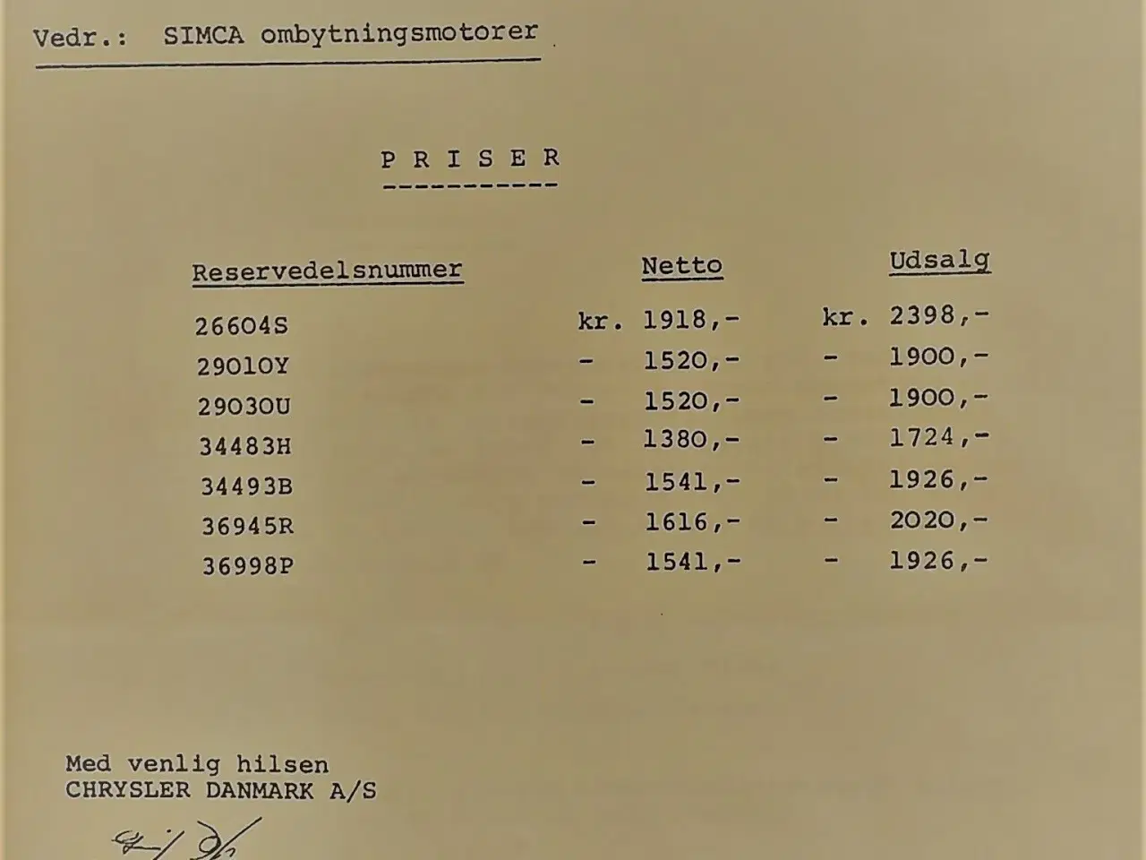 Billede 18 - Chrysler-Simca litteratur.