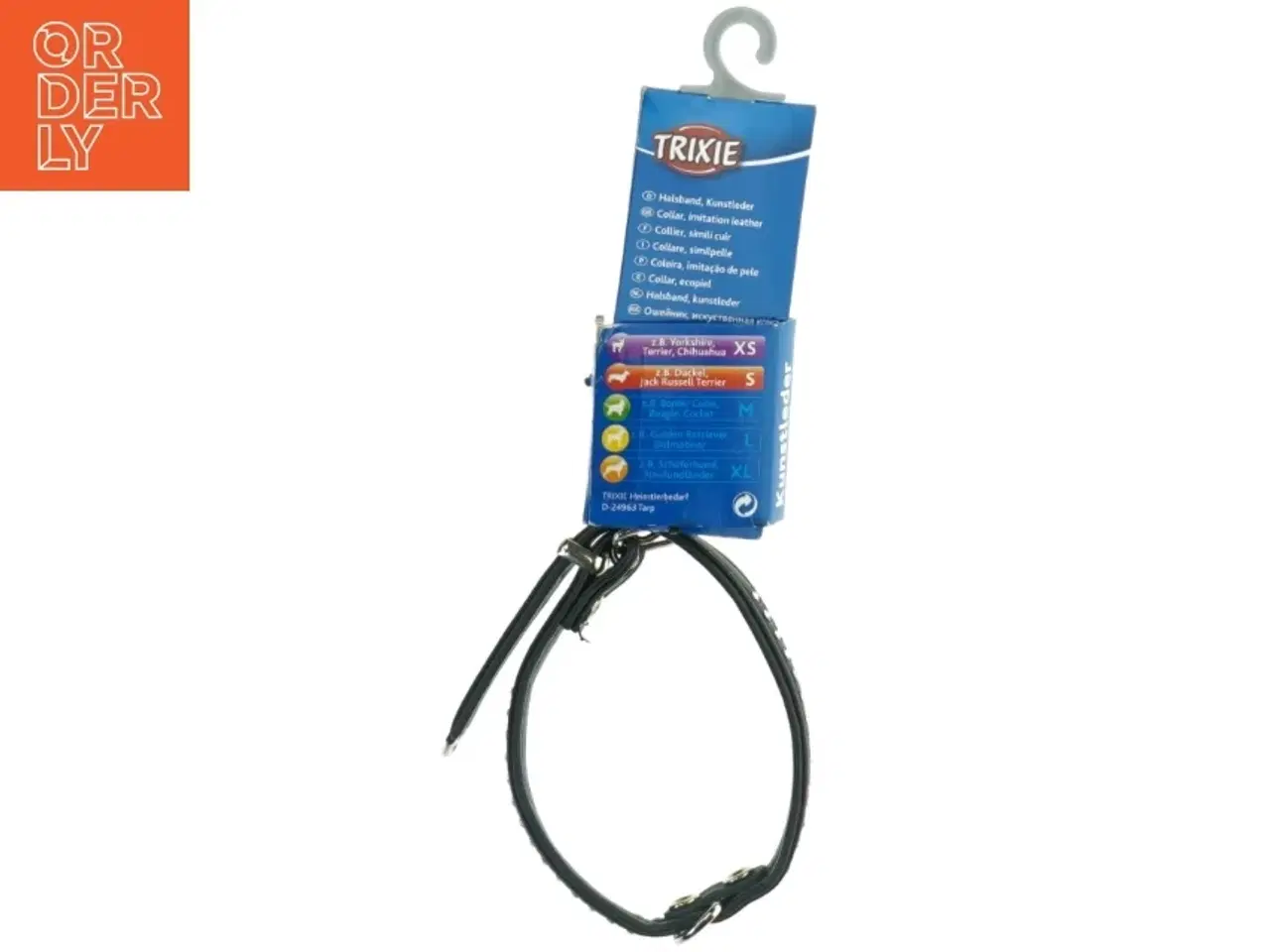 Billede 2 - Hundehalsbånd med strass sten fra Trixie (str. 25-29 cm x 11 mm)