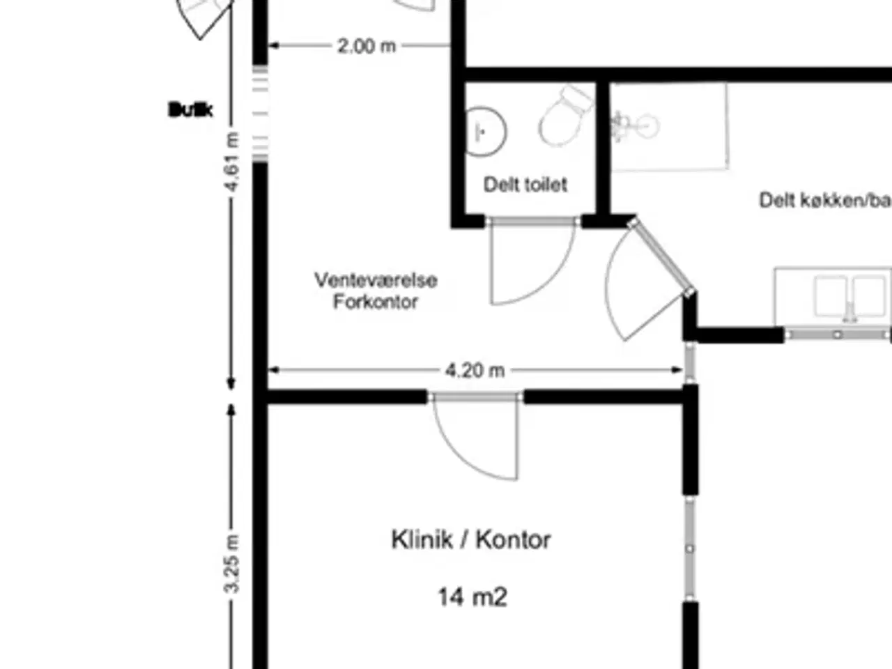 Billede 1 - Lokale med venteværelse udlejes