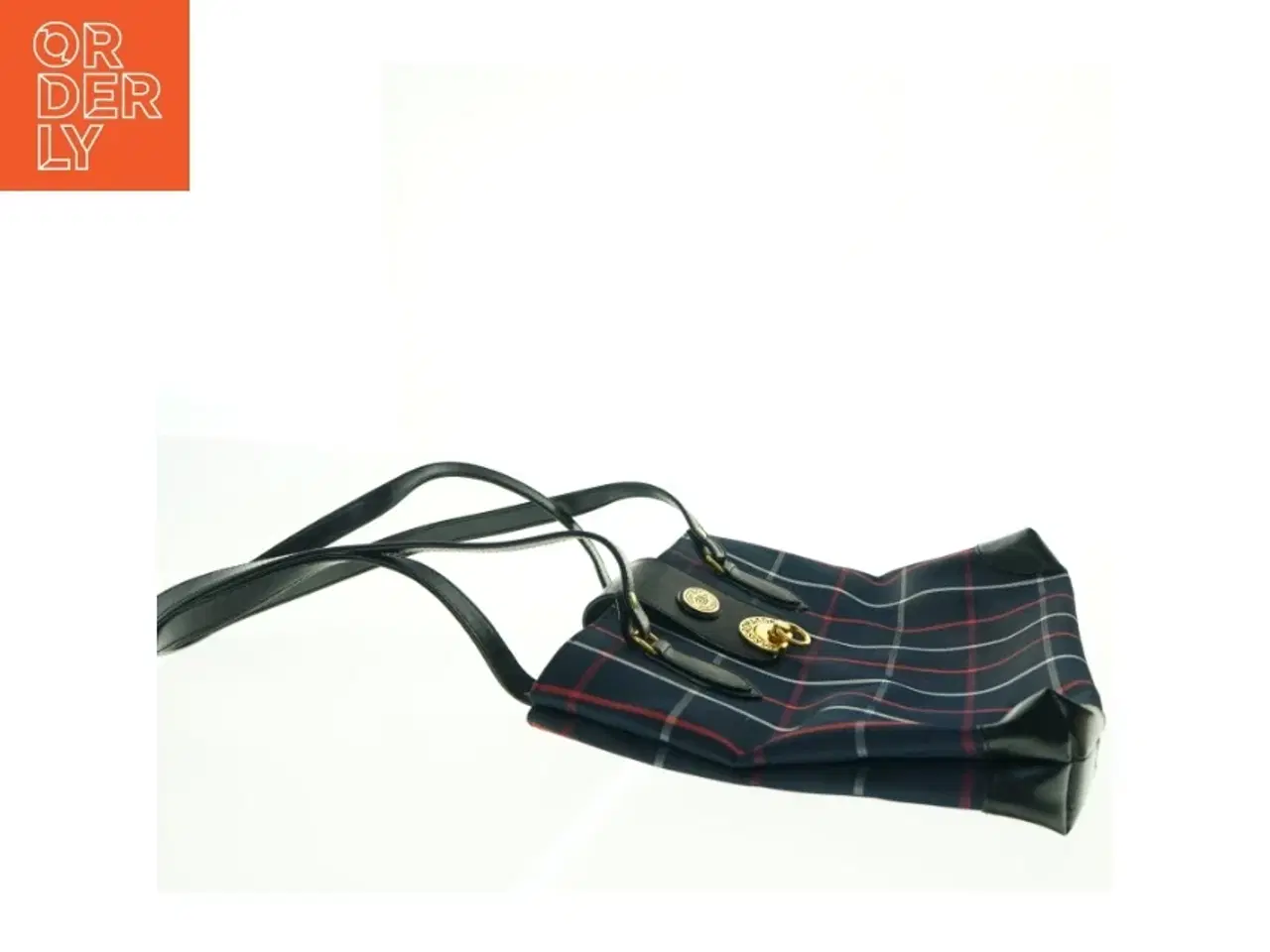 Billede 4 - Ternet skuldertaske fra Lucky Duck (str. 36 x 28 cm)