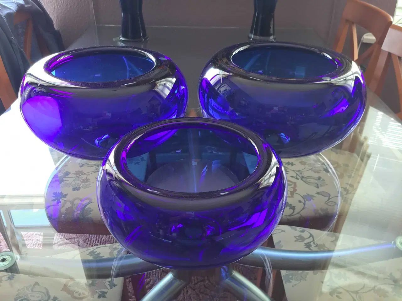 Billede 1 - Designer Glasskåle 3 stykker