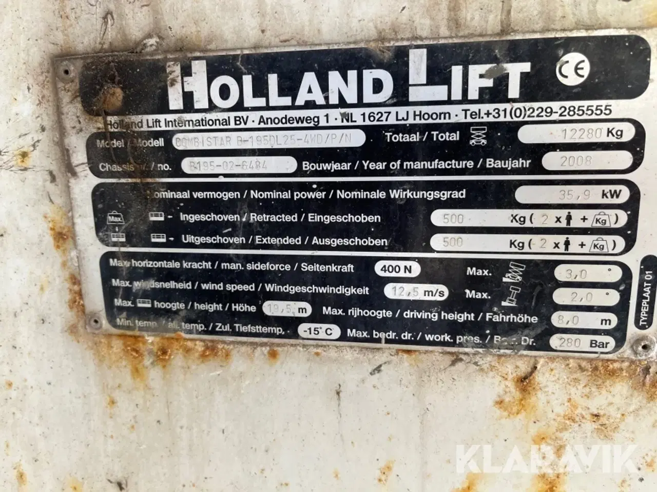 Billede 7 - Sakselift Holland Combistar B-195DL25-4WD 21.5 meter