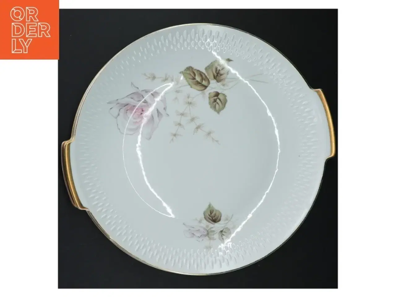 Billede 4 - Porcelæns fade med rosendekoration fra Edelstein (str. 30 cm)