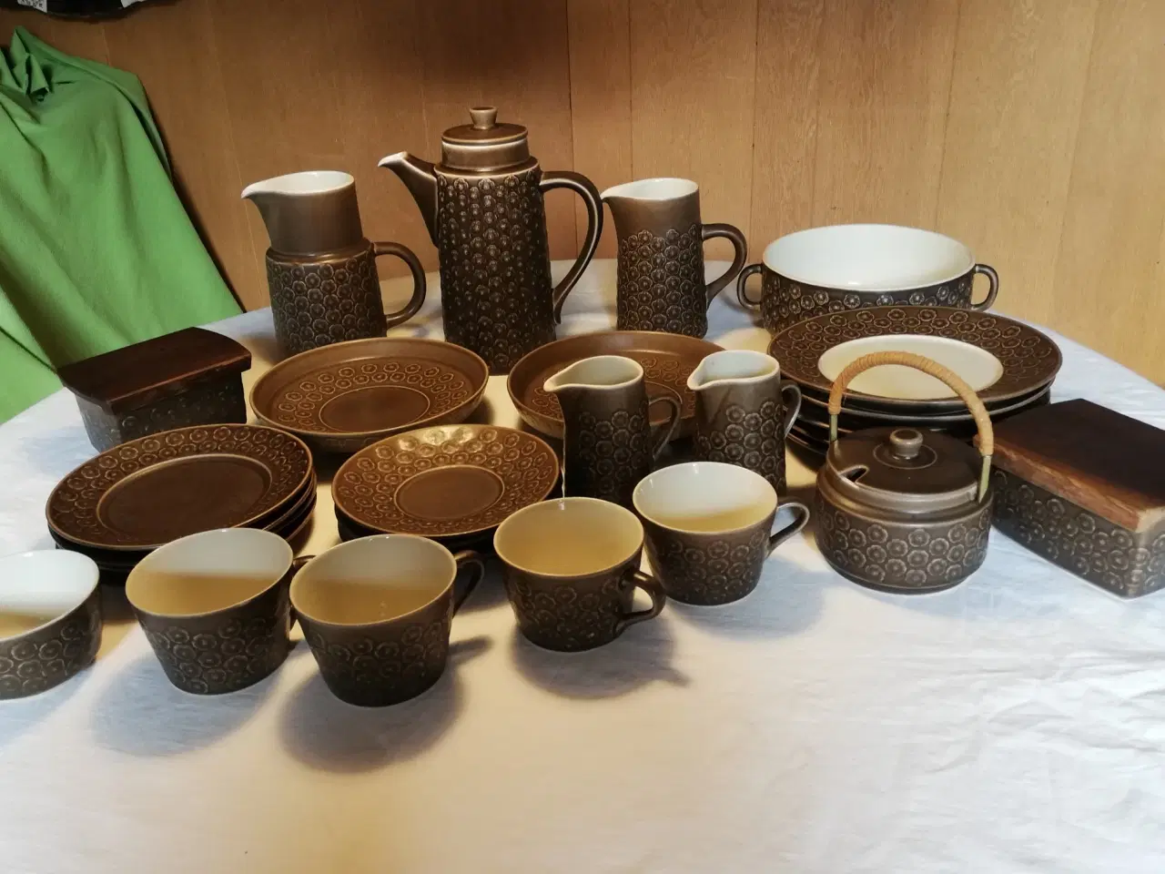Billede 2 - Brun Azur - brun Umbra stentøj kopper,kaffekande,t