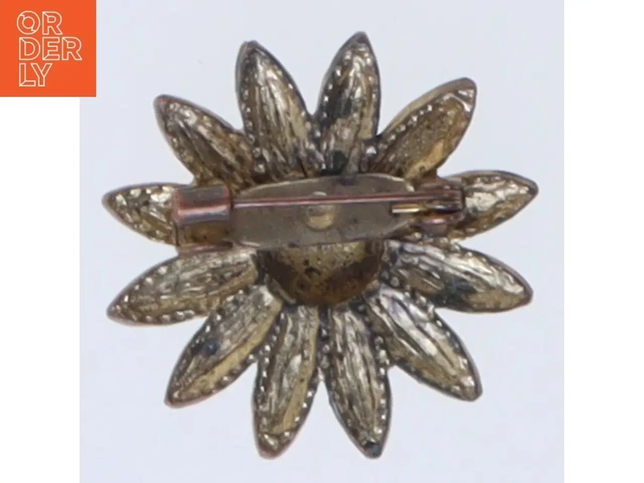 Billede 2 - Vintage marguerit broche (str. 3 cm)
