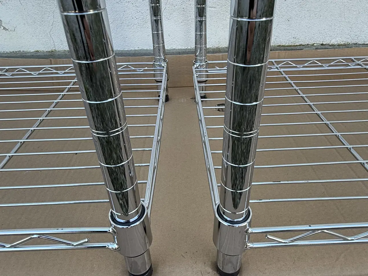 Billede 17 - 3 stk. VINDINGE Reol 6 hylder krom