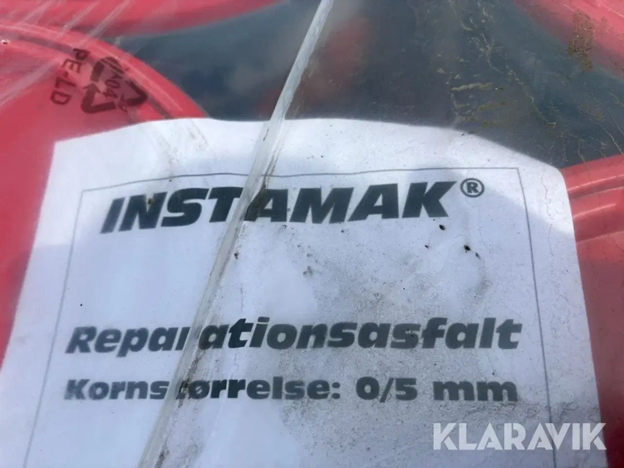 Billede 3 - Reparations asfalt Instamak 0/5mm 1 Palle med 24 spande