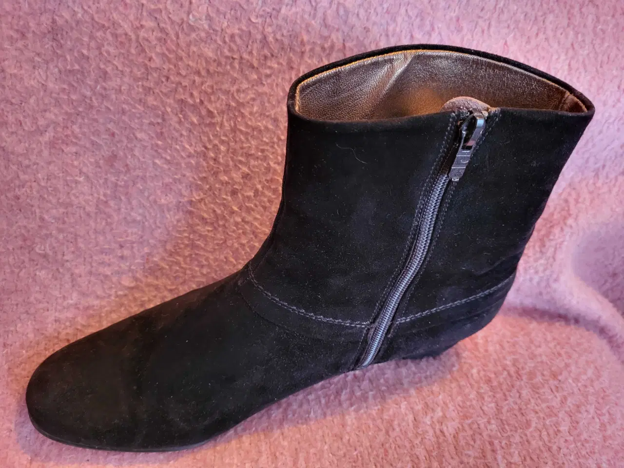 Billede 3 - Peter Kaiser støvletter/støvler i sort ruskind