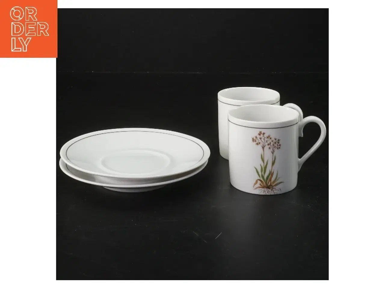 Billede 1 - Porcelænssæt med kopper og underkopper fra Tirschenreuth (str. Ø 13xh7 cm)