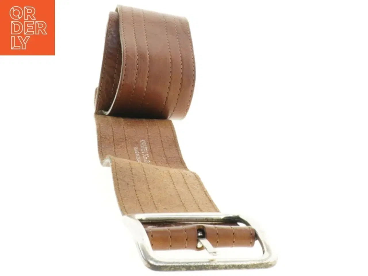 Billede 4 - Læderbælte fra Kirsten Schønning (str. 106 x 6 cm)
