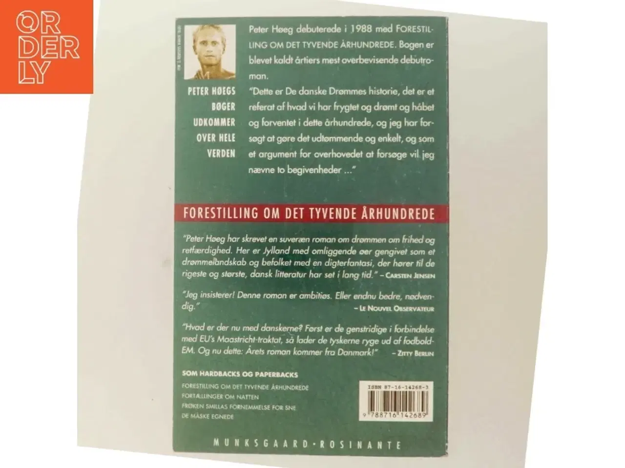 Billede 3 - Forestilling om det tyvende århundrede : roman af Peter Høeg (f. 1957-05-17) (Bog)