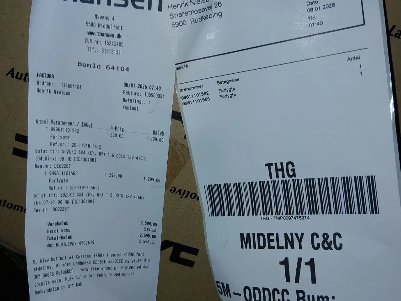 Billede 6 - Suzuki SX4 forlygter.