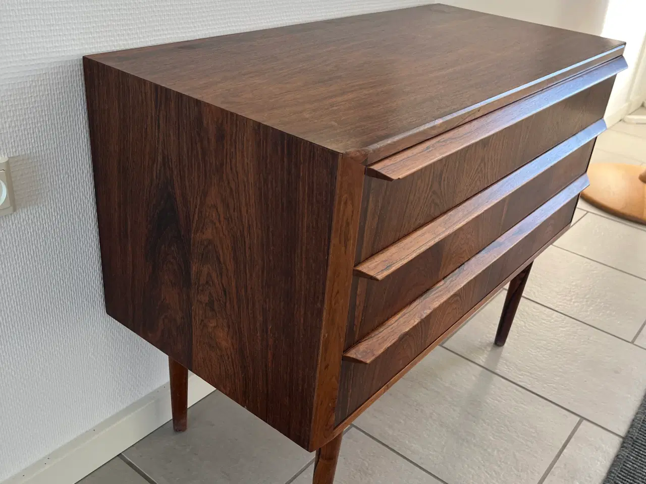 Billede 2 - Palisander kommode og spejl med palisander ramme