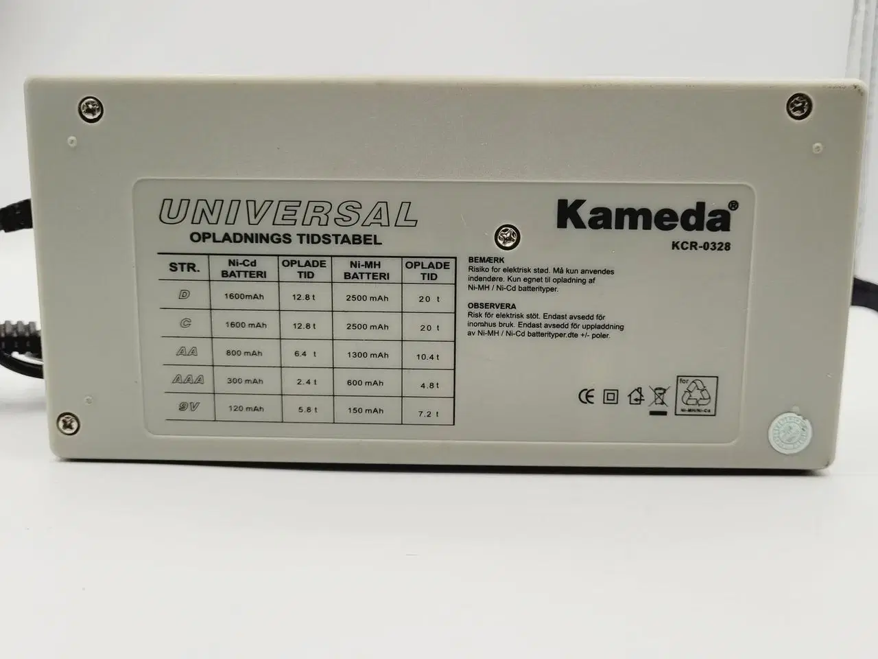 Billede 6 - ⭐️- Batterilader D AA AAA C 9V
