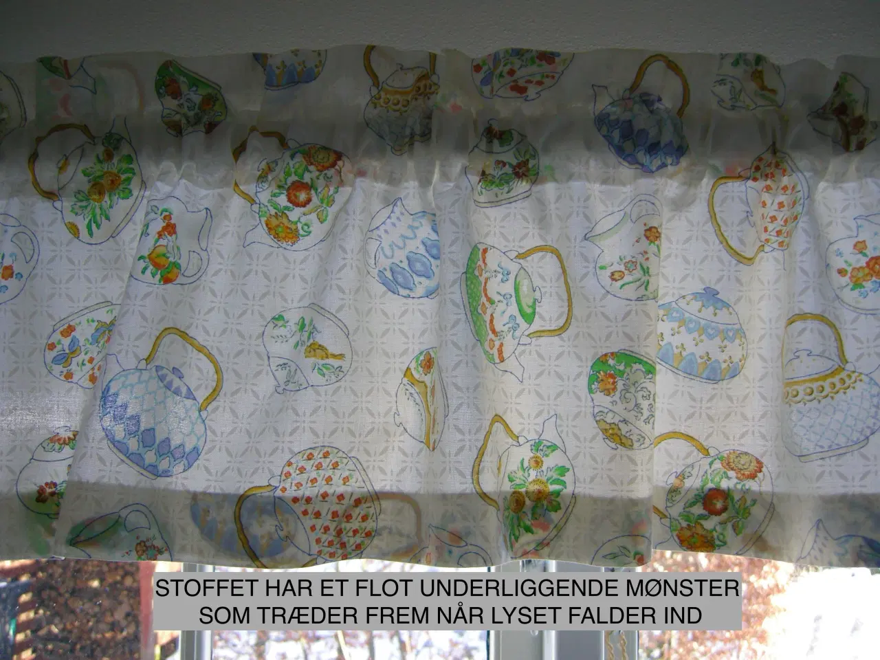Billede 3 - 5 Vintagegardiner, Gardinkapper, Køkkengardiner