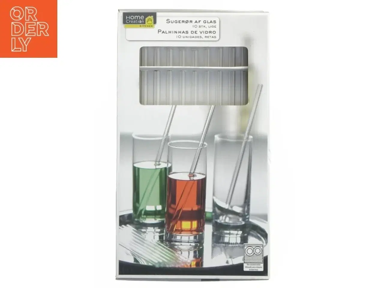 Billede 1 - Sugerør af glas fra Home Creation (str. 10 styk 23 cm)