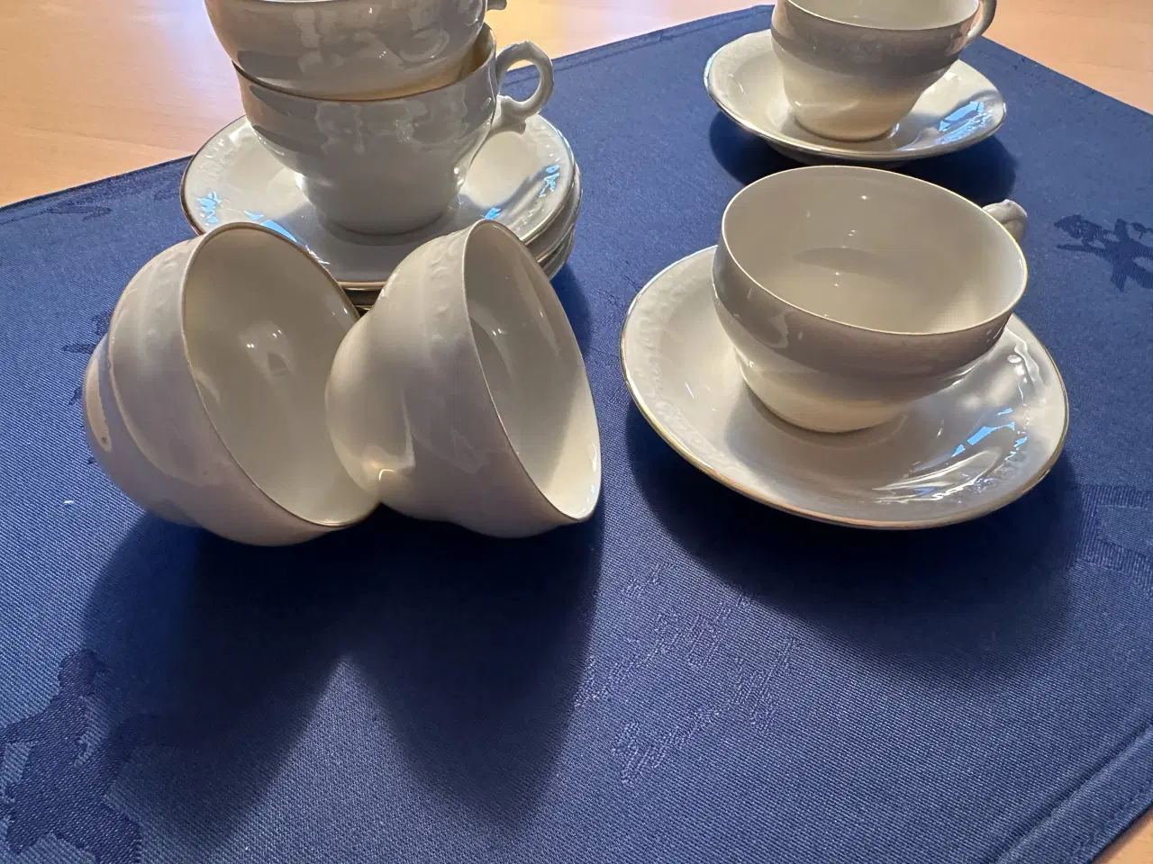 Billede 4 - Mokkakopper med guldkant