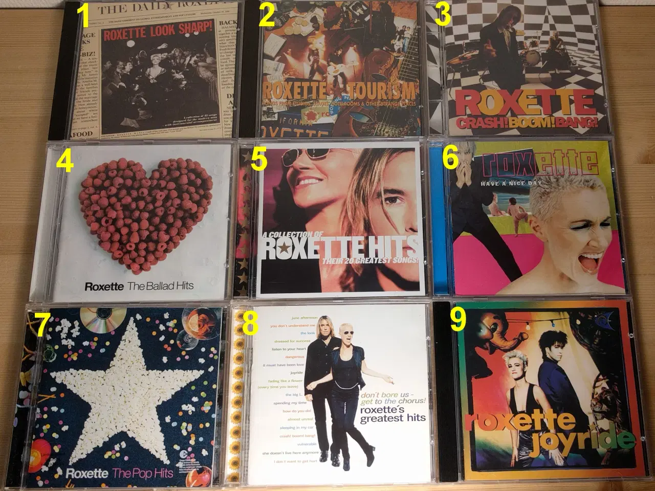 Billede 1 - Roxette: 9 Titler