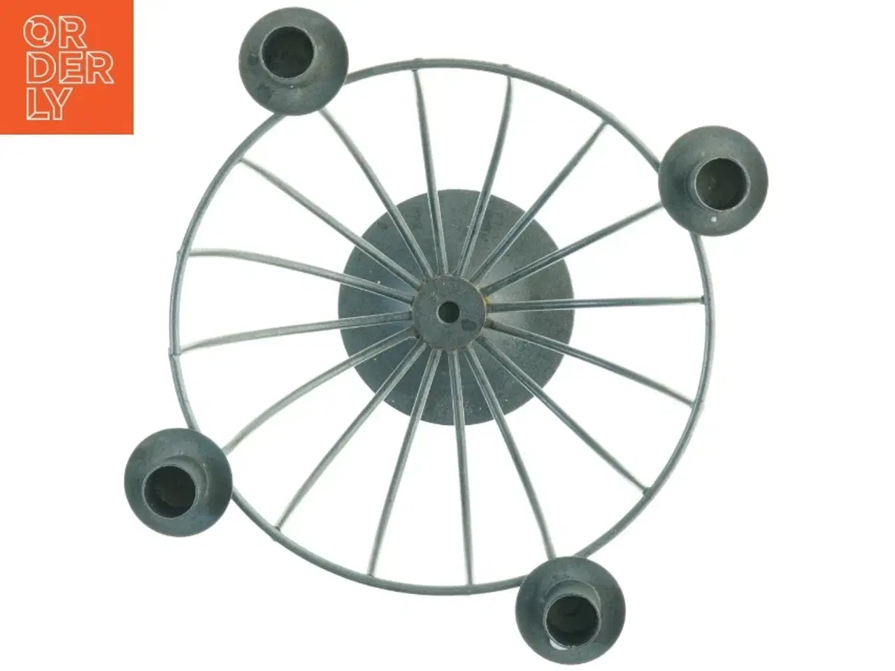 Billede 2 - Metal Lysestage Skål (str. 25 x 25 cm)