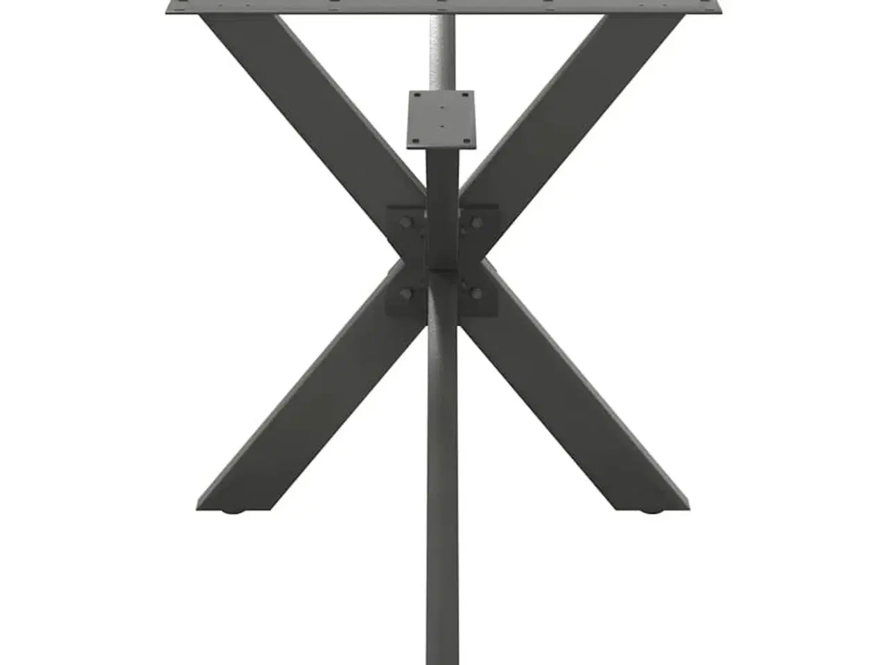 Billede 4 - Spisebordben edderkopformet antracit 150x78x(72-73) cm stål