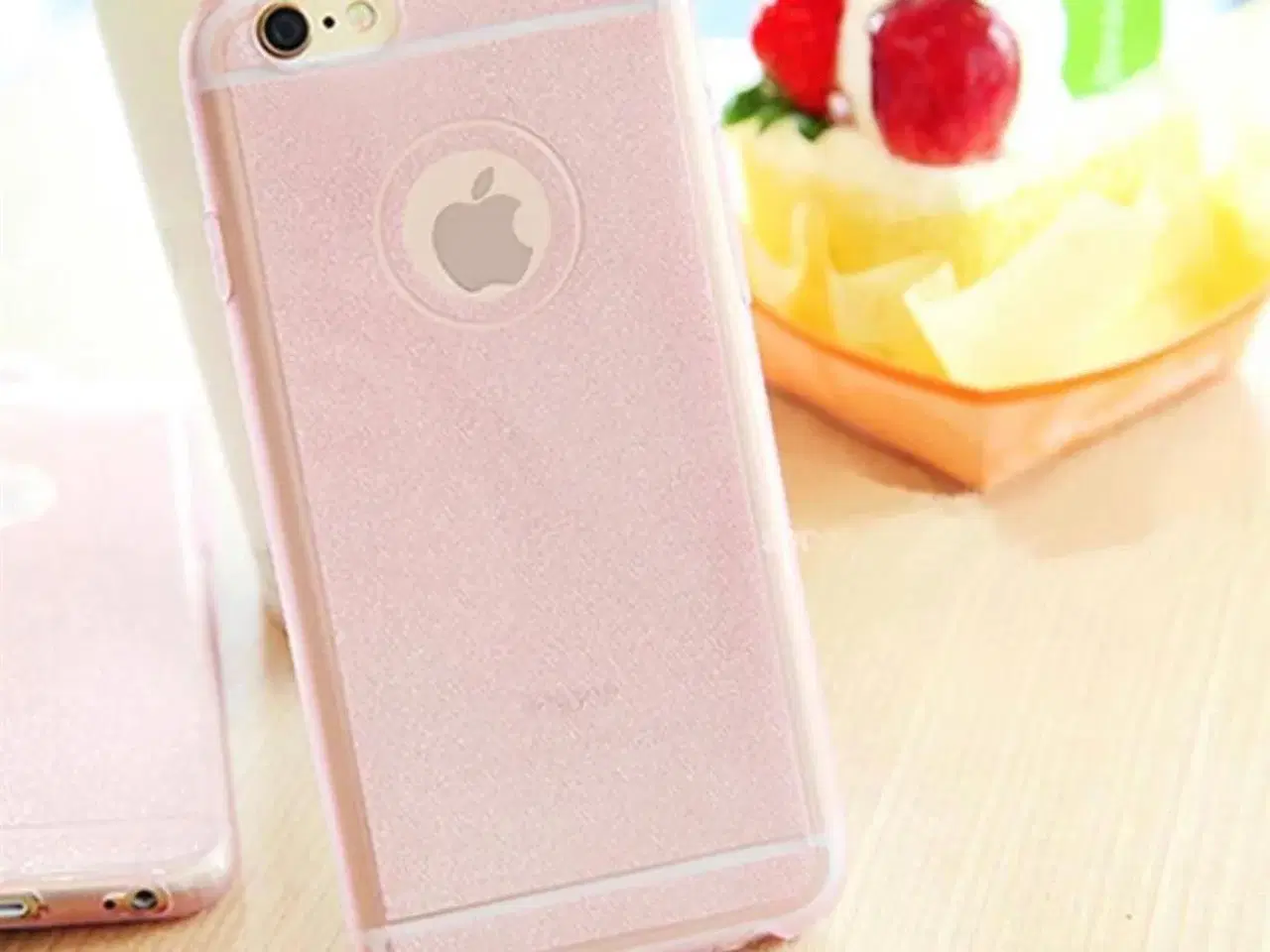 Billede 2 - Rosa glimmer cover til iPhone 5 5s SE 6 6s 6+ 6s+