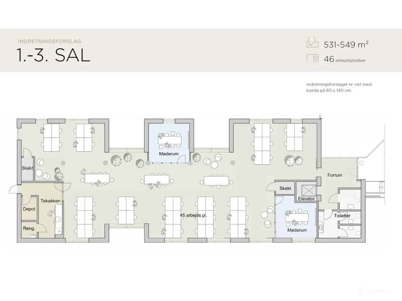Billede 19 - Nyistandsatte kontorer med udsigt til Østre Gasværk