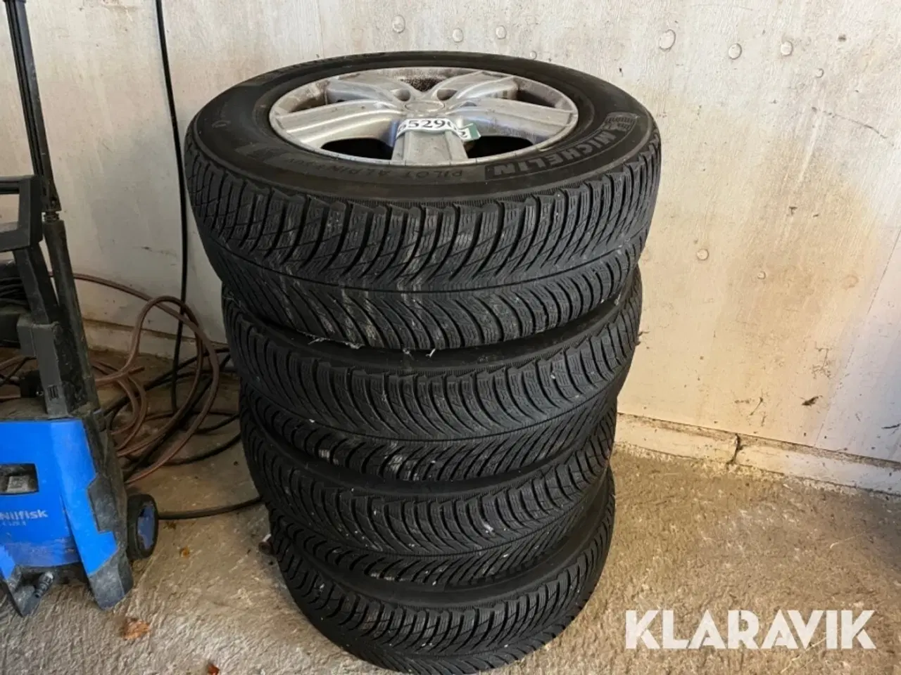 Billede 1 - Vinterdæk med alufælge Michelin Pilot Alpin5 SUV 4 styk