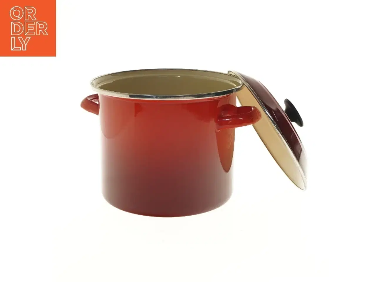 Billede 5 - Rød gryde med låg fra Le Creuset (str. Ø 22x20 cm)