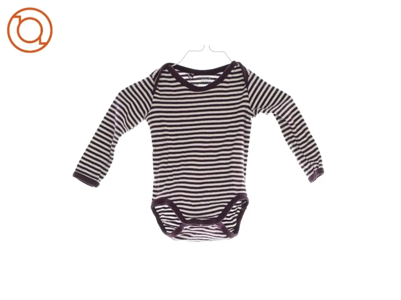 Billede 1 - Hvid/lilla langærmet bodystocking fra Mads og Mette (Str. 68)