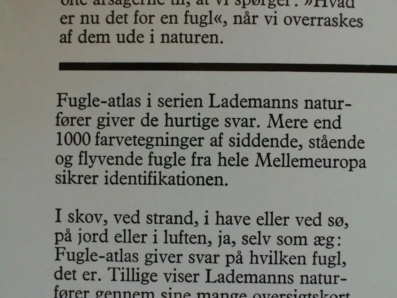 Billede 2 - lademanns naturfører fugle-atlas, Af walter cerny,