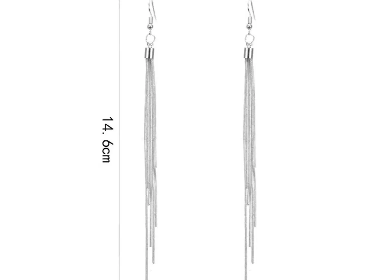 Billede 5 - Smukke lange tassel øreringe i sølv 