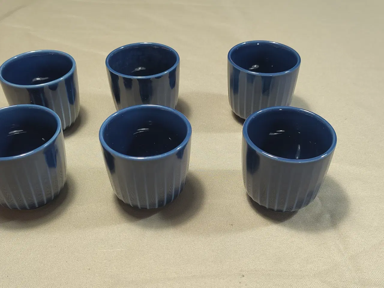 Billede 2 - 6 Kähler espressokopper Indigo blå
