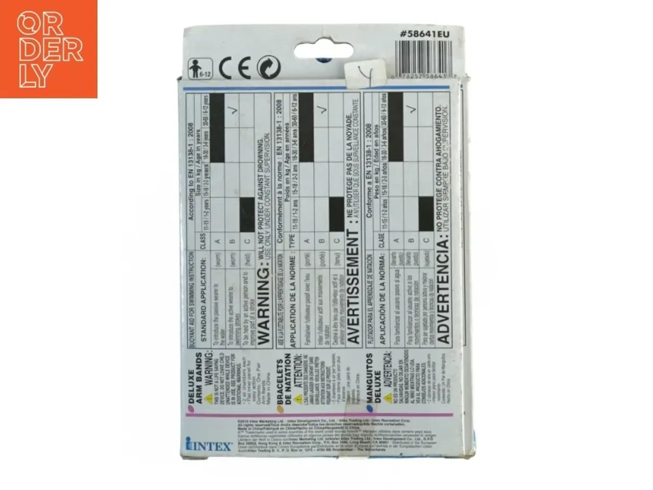 Billede 2 - Oppustelige svømmevinger fra Intex (str. 30 x 15 cm)