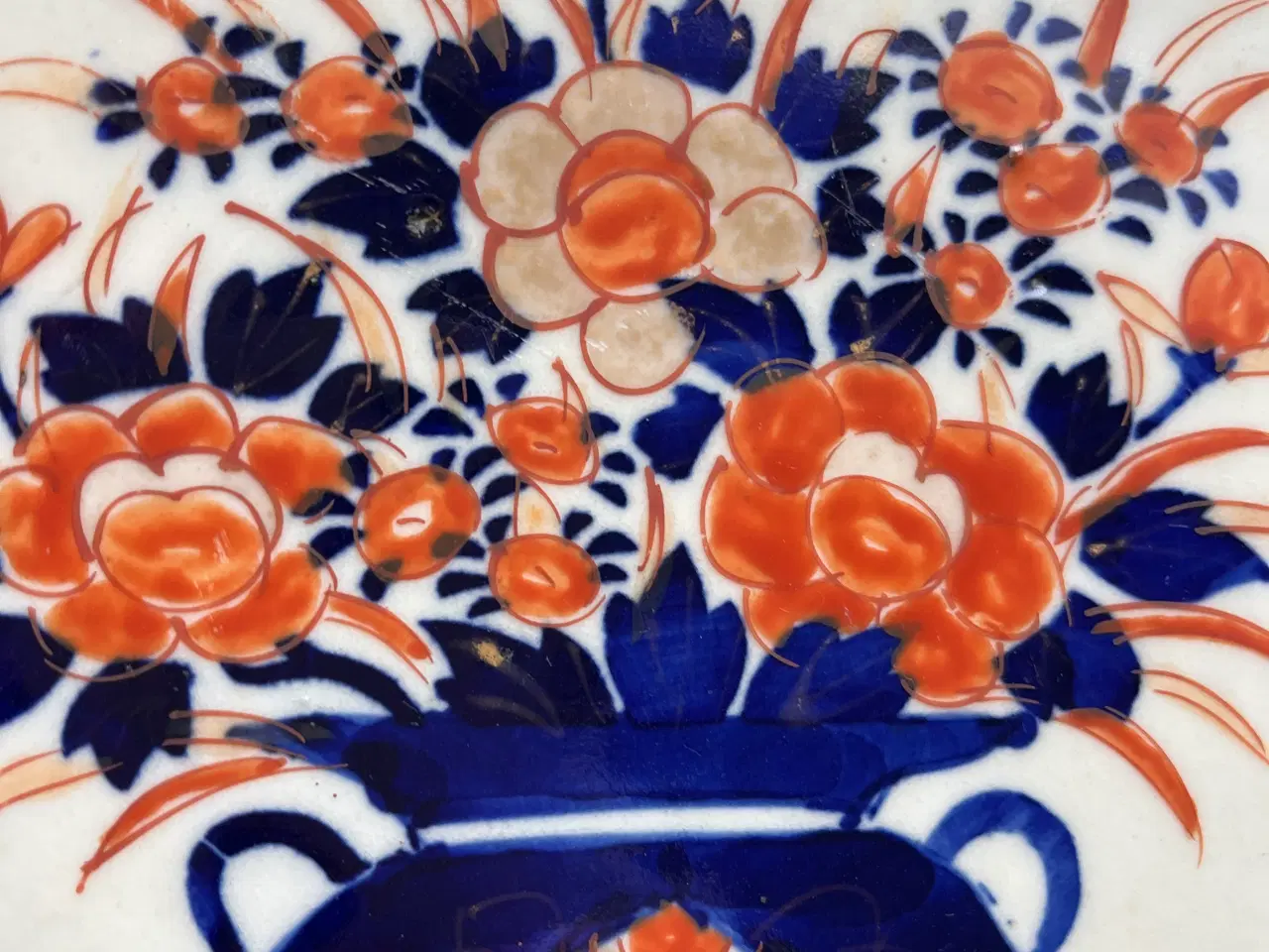 Billede 2 - Antikt japansk Imari-fad – 46,5 cm – perfekt stand